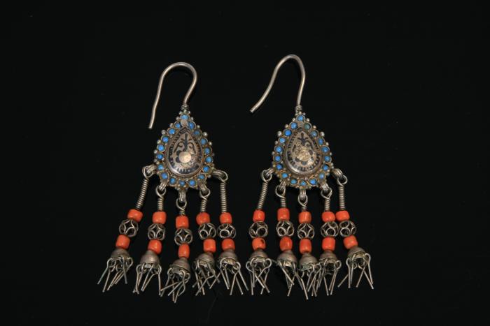 0454 khalka (ear-rings)Tashkent , nineteenth century